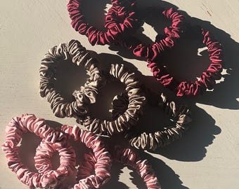 Coletero de seda ultrafino color morera / Coleteros de seda / Accesorios para el cabello - Coletero para cola de caballo