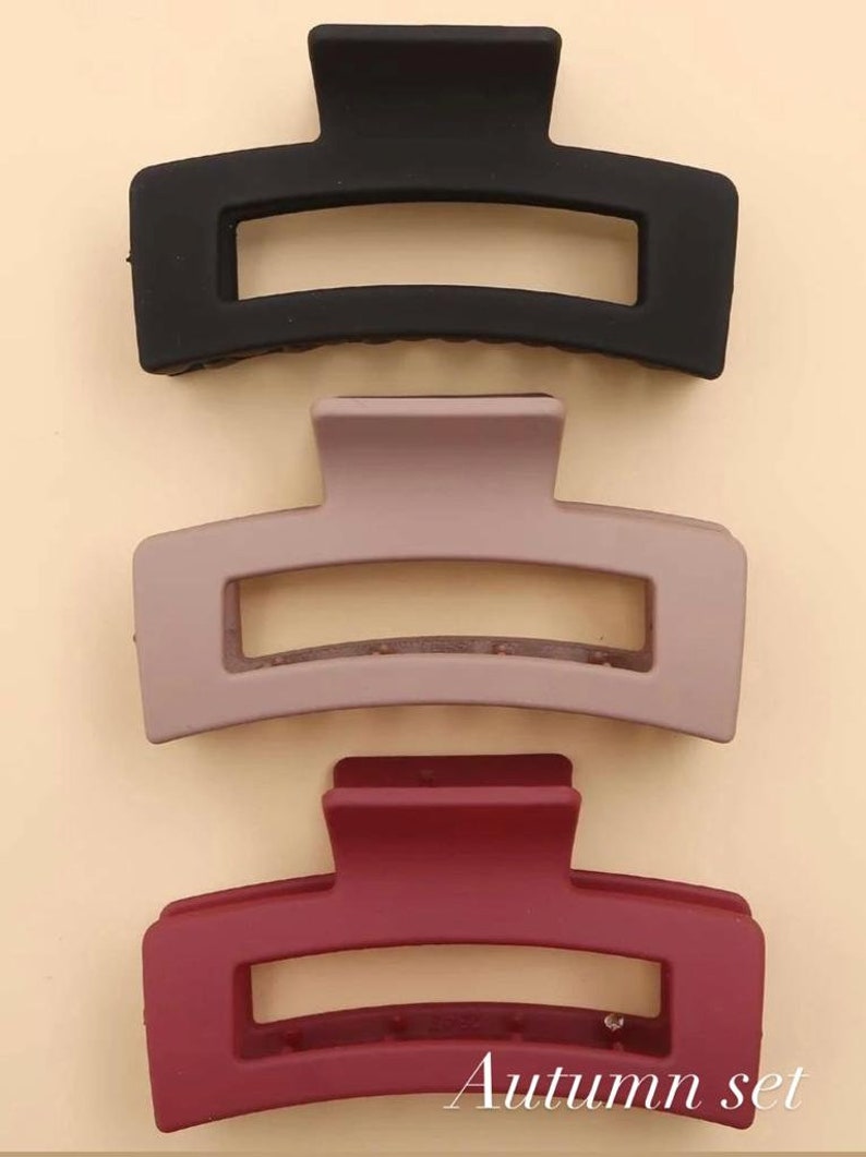 Set of 4 Hair Claw Clips Thick Hair Clip Large Hair Clip Etsy Canada