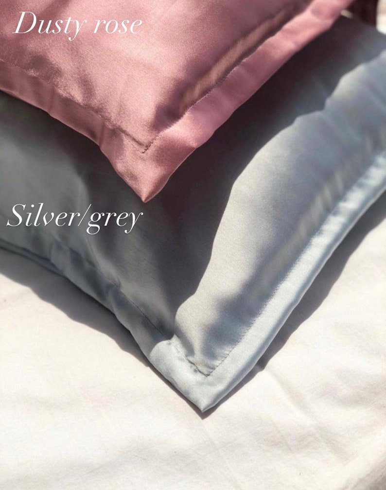 Pure Mulberry Pillowcases 100% Mulberry Silk Pillowcases Envelope Style 22 Momme Silk Gifts Idea Haircare zdjęcie 2