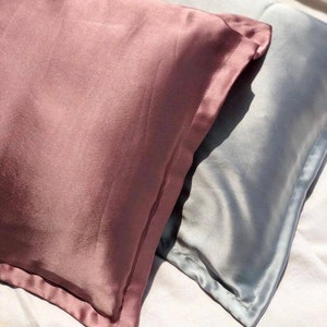 Pure Mulberry Pillowcases 100% Mulberry Silk Pillowcases Envelope Style 22 Momme Silk Gifts Idea Haircare zdjęcie 1