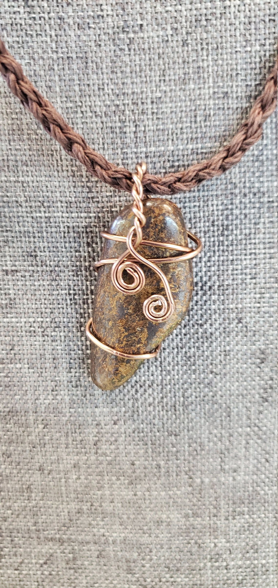 Handmade healing stone necklace Etsy
