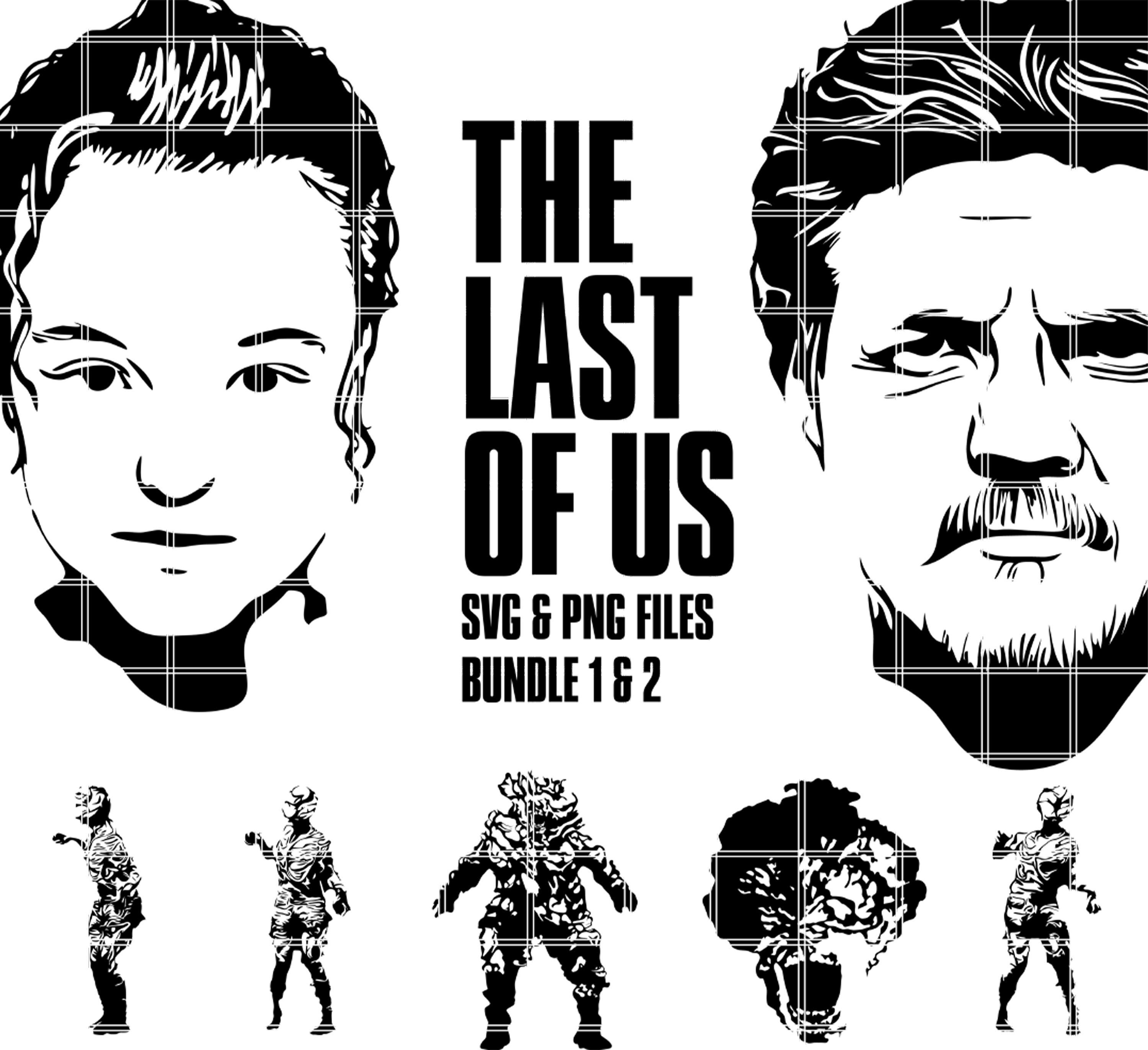 The Last of Us, Bundle 1 2, SVG PNG, Cutting Sublimation Machines, Joel