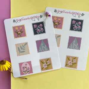 Autocollants de timbres de fleurs | Planificateur | | de scrapbook | stationnaire Bujo | Source