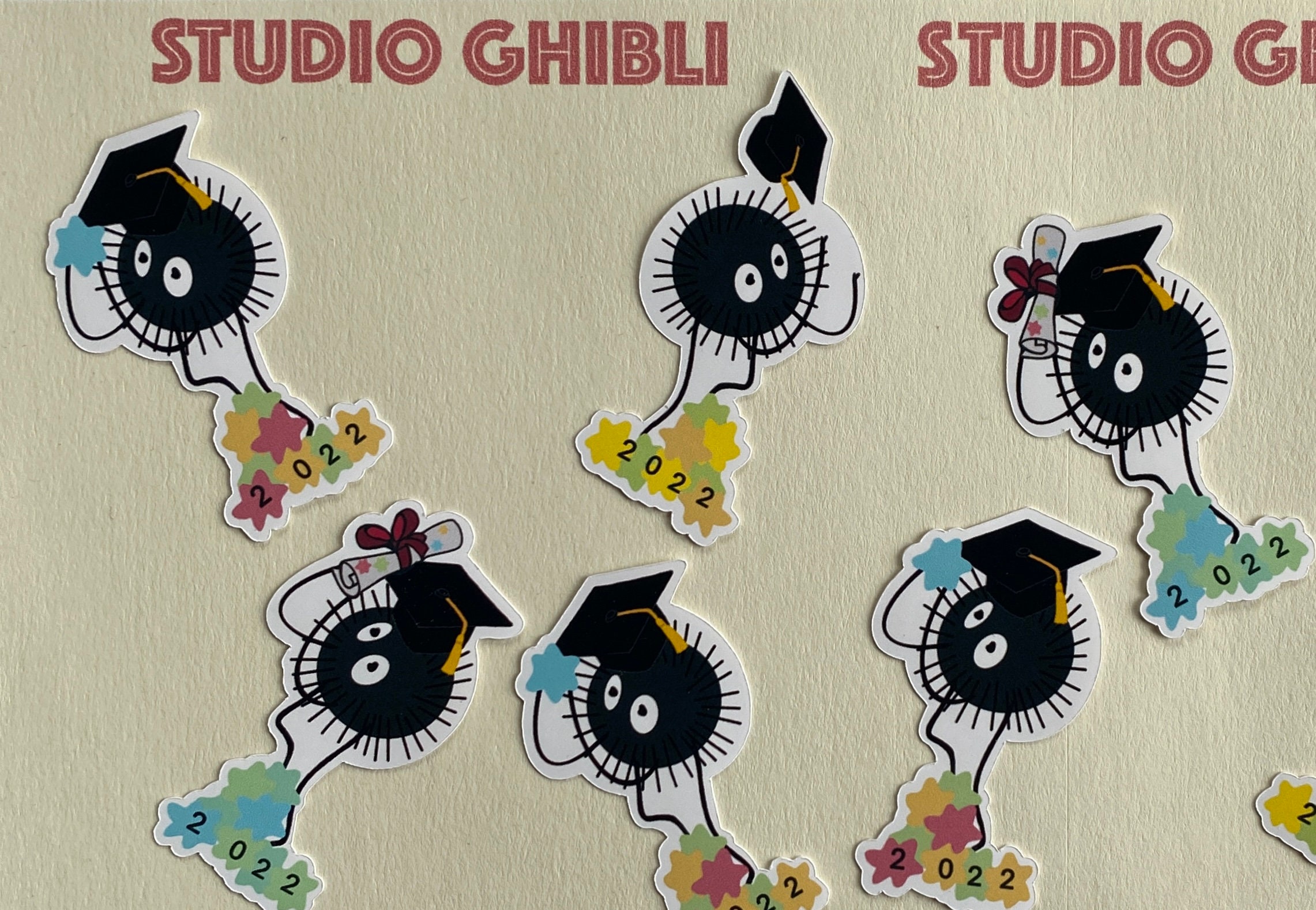 Graduation Sprite Soot Sprite Sticker Studio Ghibli Graduation Planner Scrapbook Journal ...