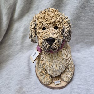 Handmade bespoke polymer clay dogs