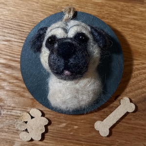 Needle felted dogs.
