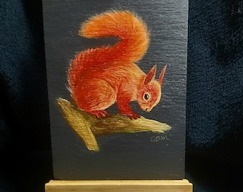 Hand Painted Wildlife and Botanical Paintings on Slate.