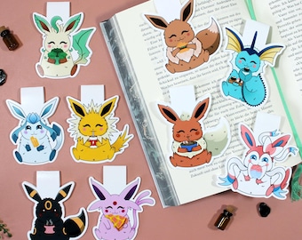 Eeveelution Magnetic Bookmark | Photo Paper | Reading Book