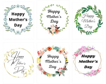 Personalise Vinyl Decal Sticker For Flower Box Bottle Vase Mother/'s Day Birthday