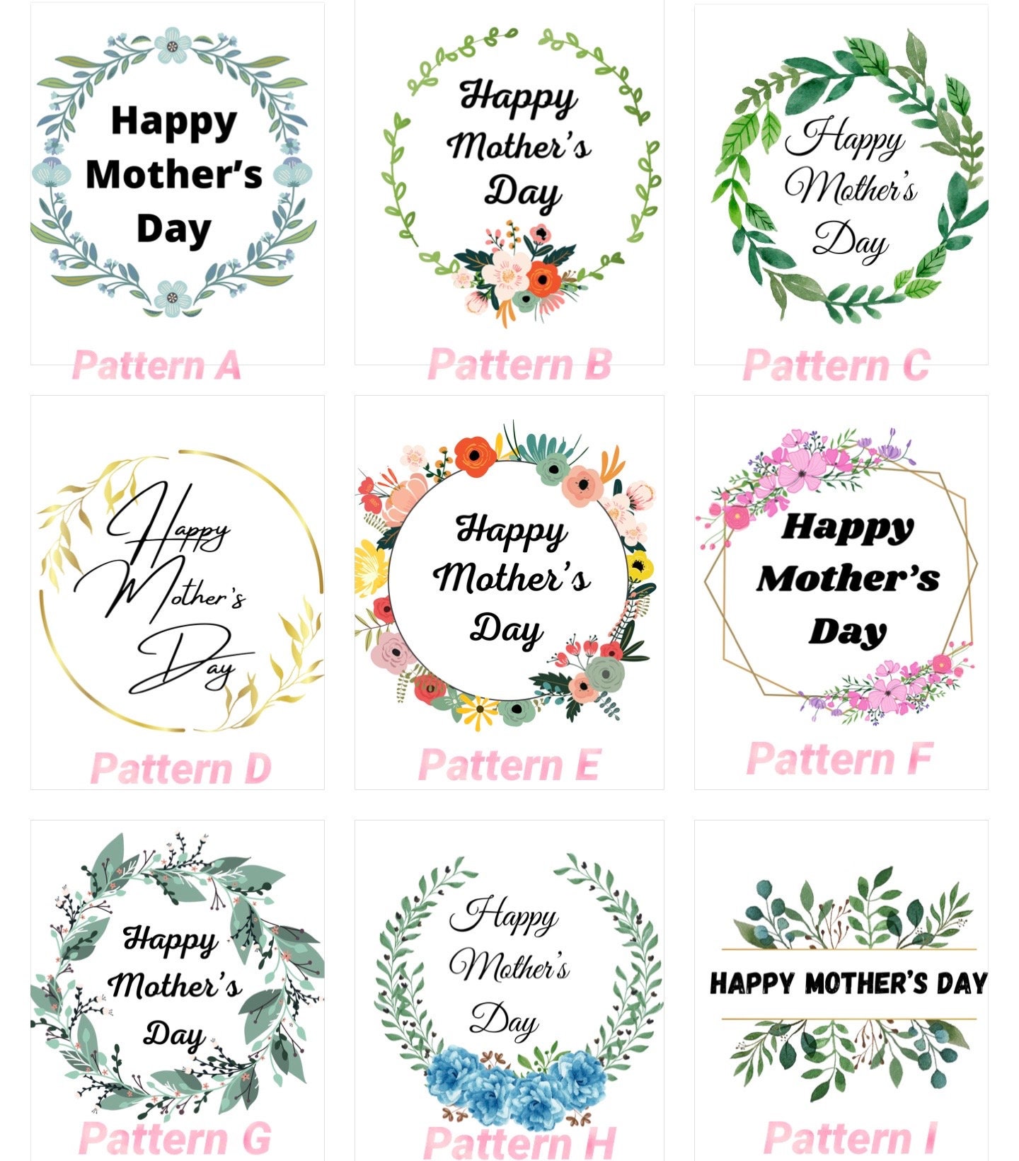 Happy Mothers Day Stickers Custom Sticker Happy Mothers | Etsy