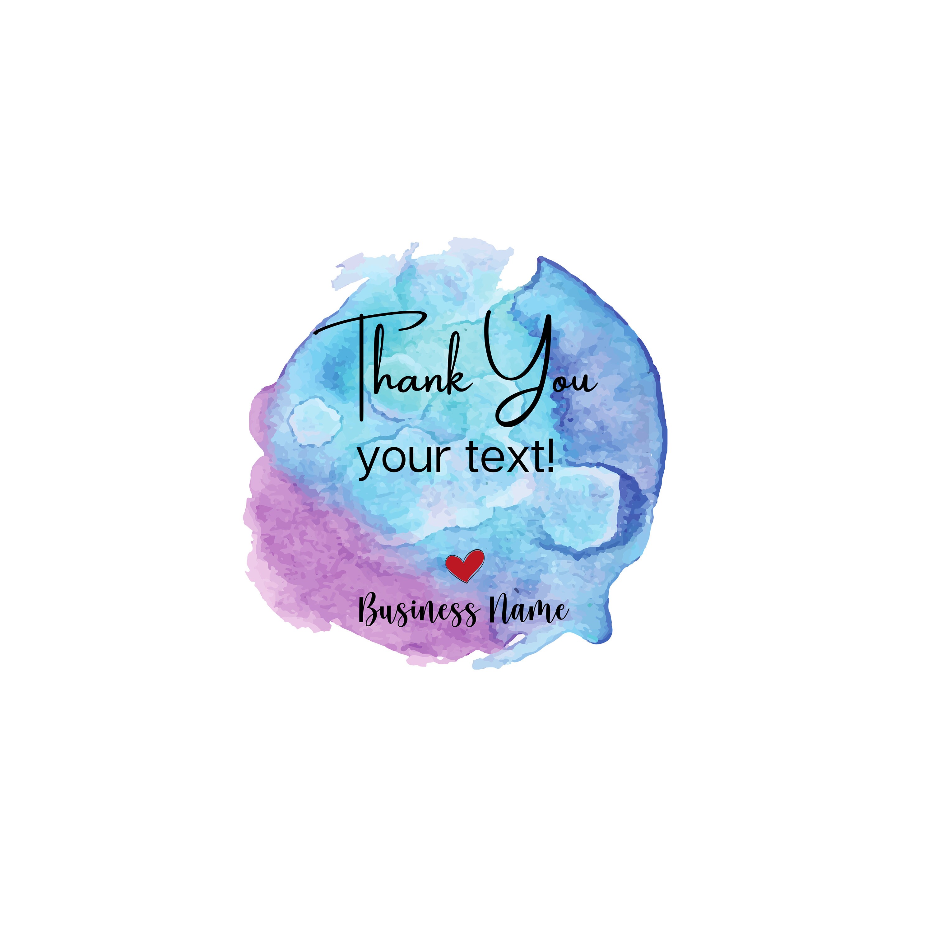 custom thank you stickers labels circle thank you stickers etsy