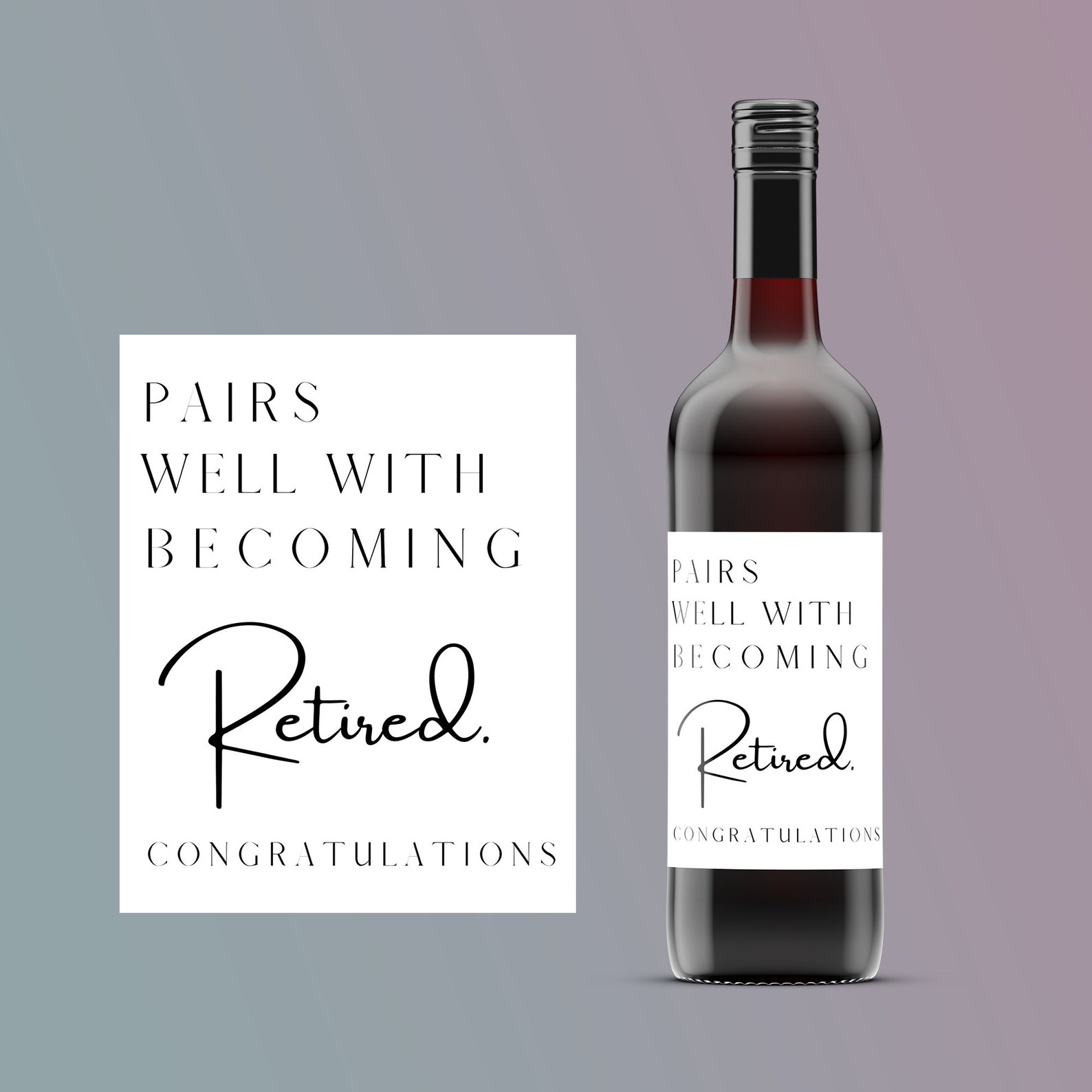 Pairs well with Retirement. Retirement gift for her. Etsy