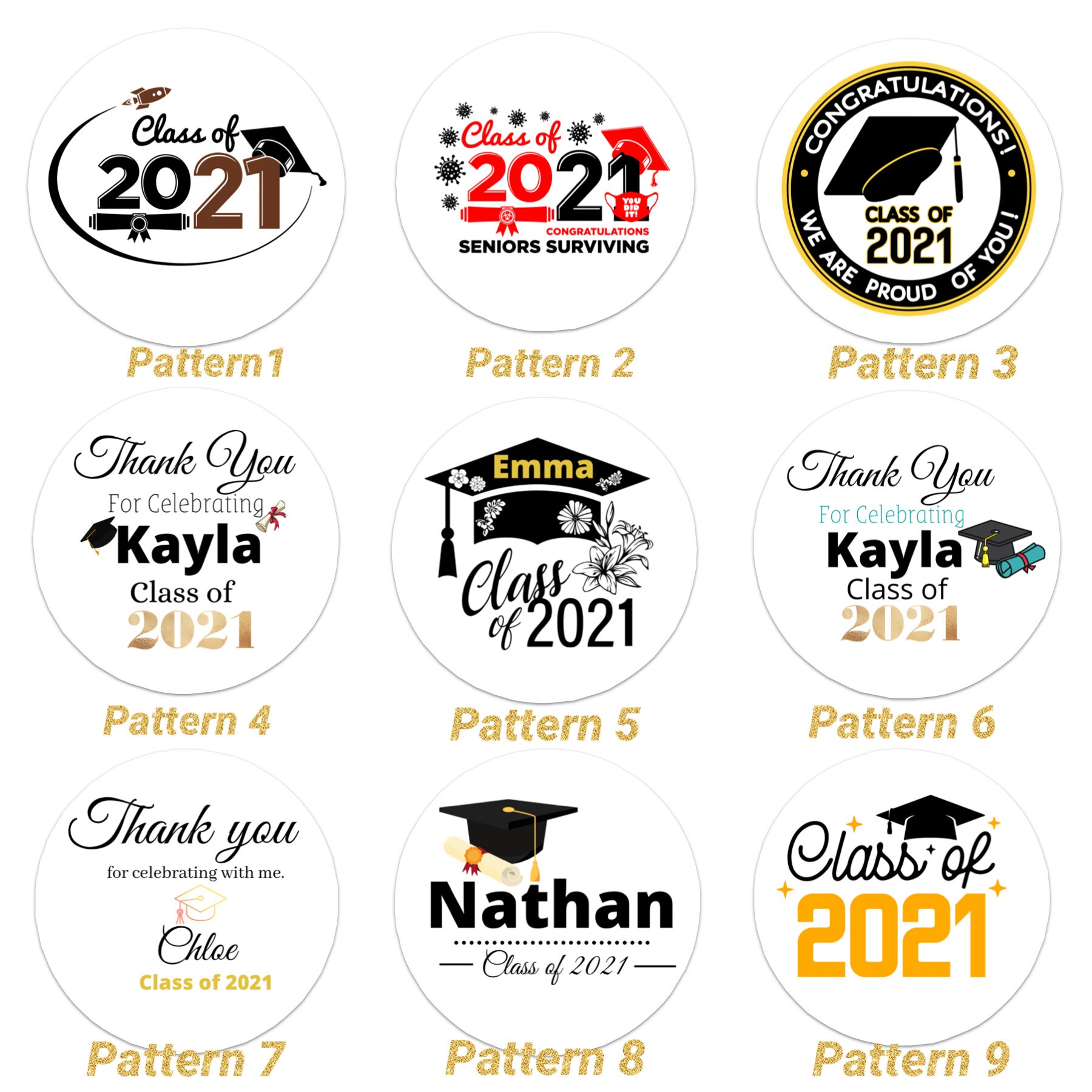 Graduation Stickers Custom Graduation Sticker Personalized Etsy