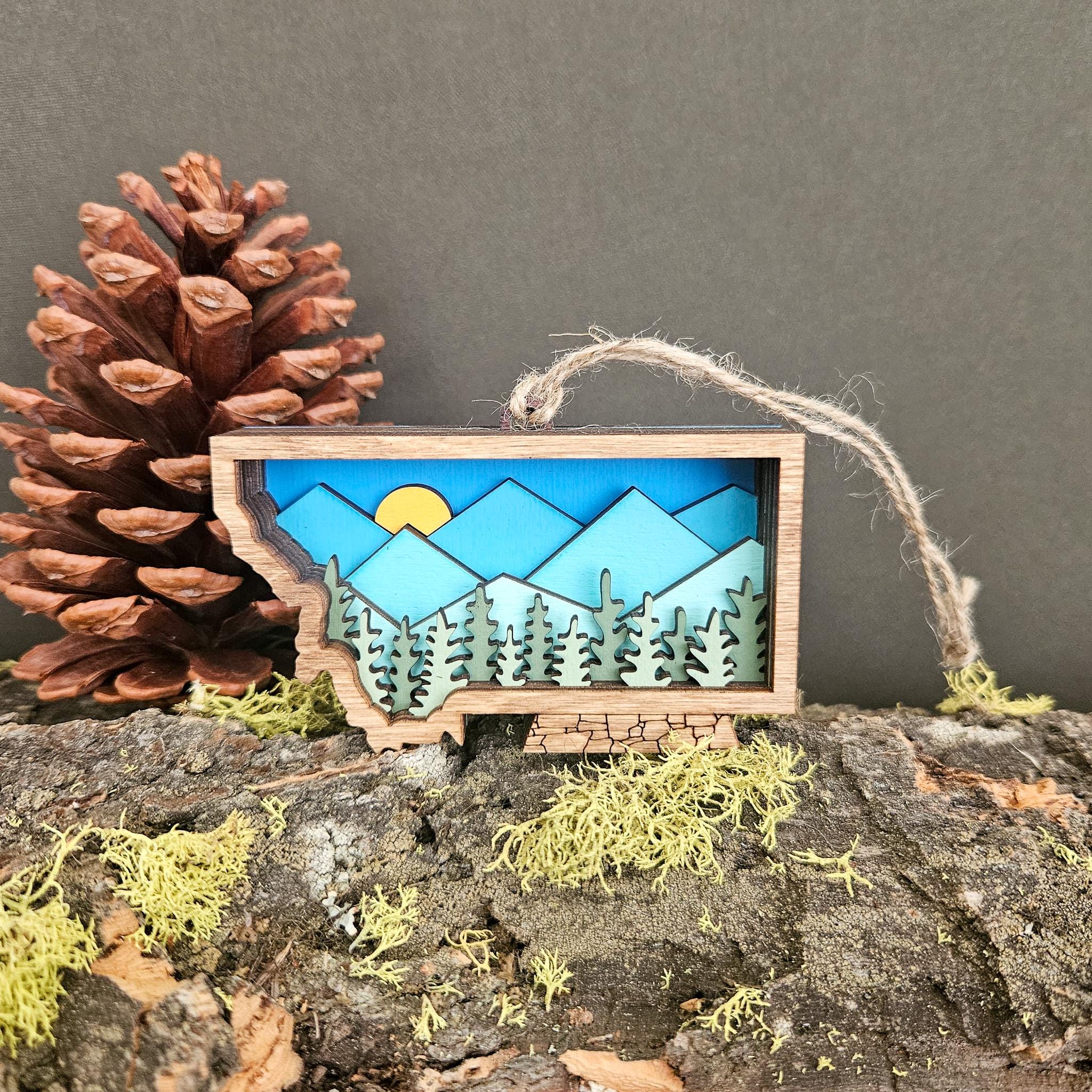 36 Stunning DIY Christmas Tree Decoration Ideas 4 Mini Montana Ornament - 3D Layered Wood Christmas Tree Decoration,…