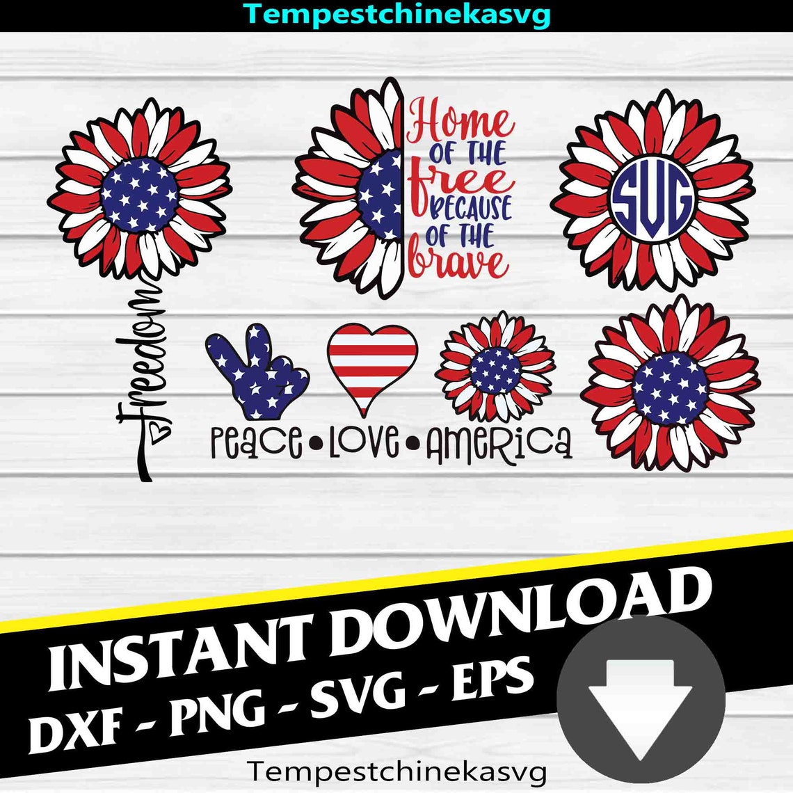 Free Free 267 Red White Blue Sunflower Svg SVG PNG EPS DXF File