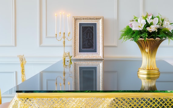 Luxury framed original certified Kaaba Holy cover