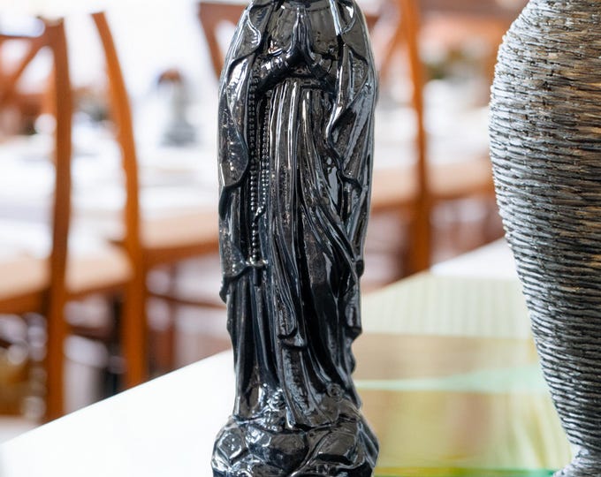 Handmade Virgin Mary Statue Sculpture: Christmas Decor Gift