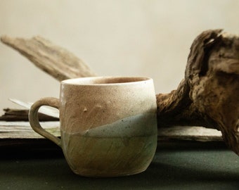 Ceramic Coffee Mug / Pottery Coffee Mug / Beige Speckled Tea Mug / Tea Mug / 200ml