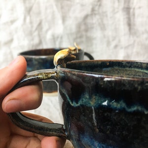 Mushroom Mug / Ceramic Mushroom Coffee Mug / Decorated Pottery Coffee Mug / Tea Mug / image 1