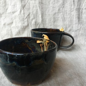 Mushroom Mug / Ceramic Mushroom Coffee Mug / Decorated Pottery Coffee Mug / Tea Mug / image 10