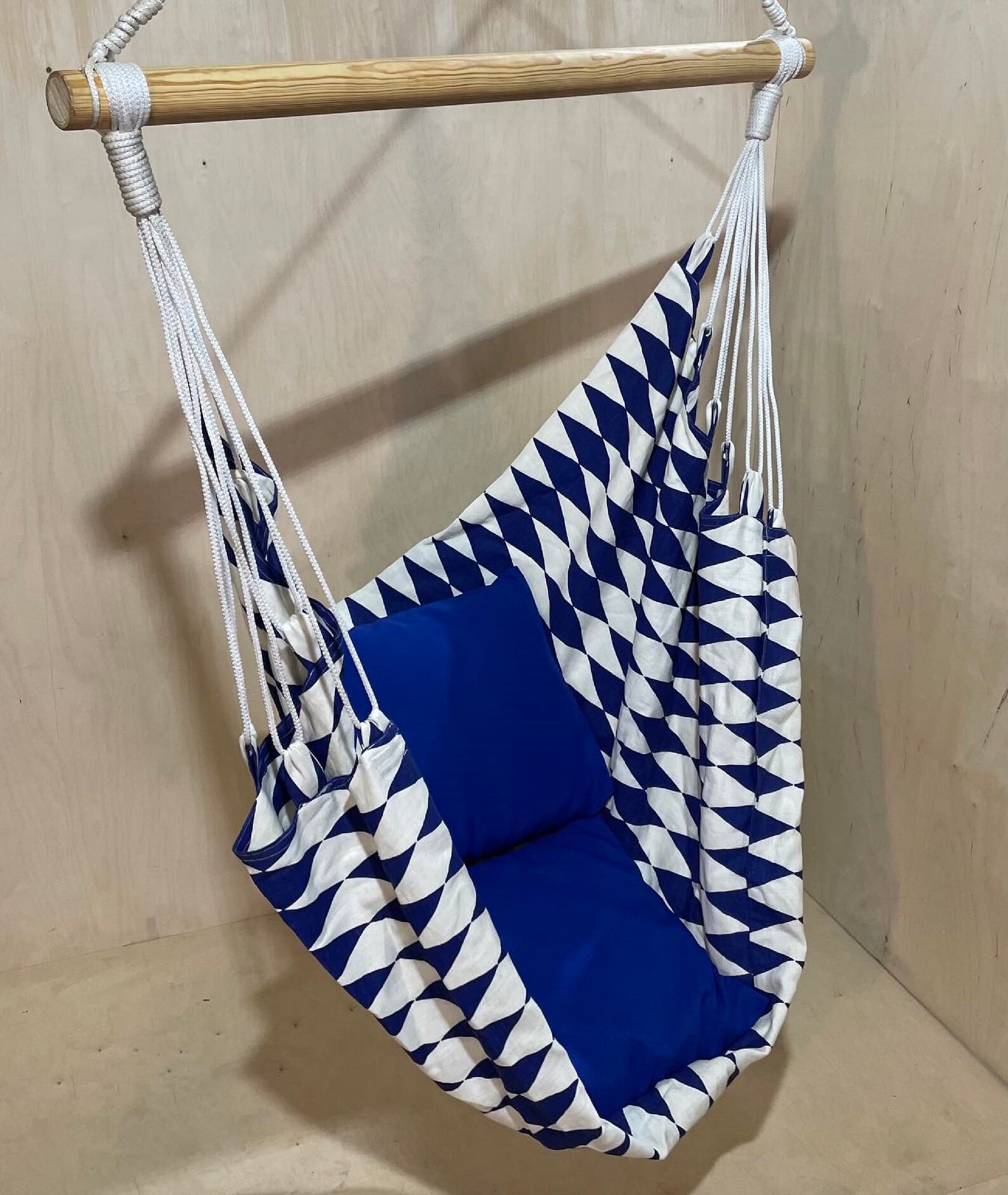 blue hammock chair