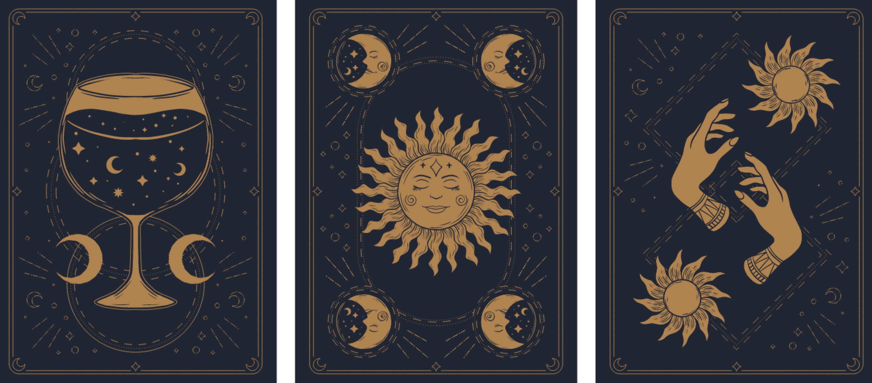 Hand Drawn Printable Tarot Cards Deck SVG Bundle Love Tarot - Etsy