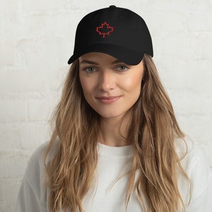 Kanada-Flaggenhut Kanadische Ahornblattkappe bestickt stolz darauf, kanadische Premium-Flex-Fit-Ballkappe mit geschlossenem Rücken Minimalistische bequeme Baseballmütze zu sein