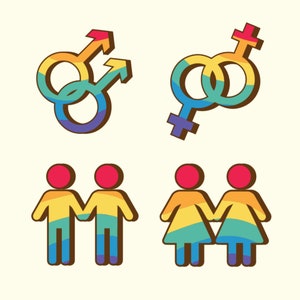Ensemble d'autocollants LGTBQIAP + SVG Bundle Collection ensemble LGBT Lesbian Gay Bi Trans Pride Stickers Pack Clipart Silhouette fichiers Svg pour Cricut png jpg