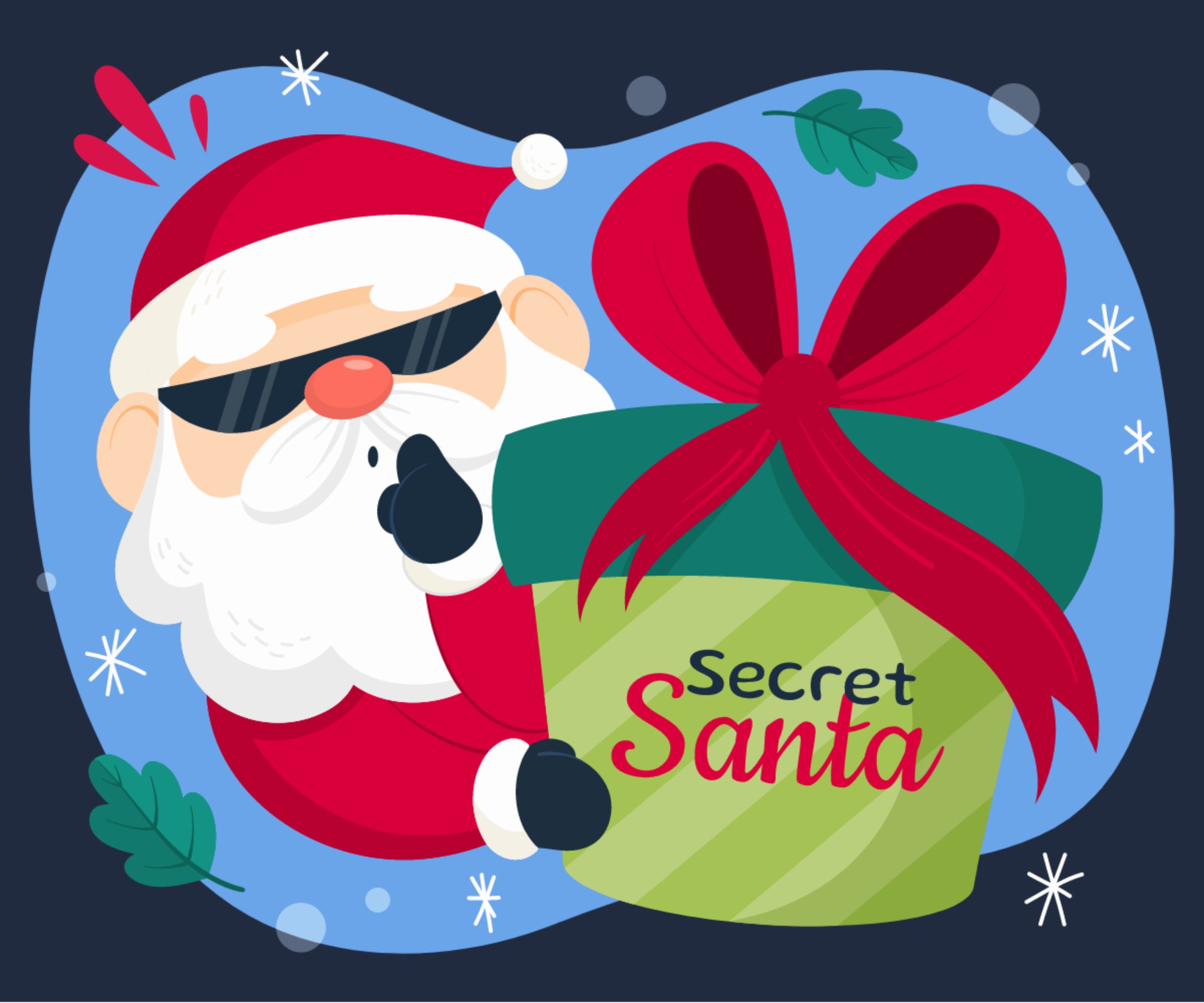 Secret Santa SVG file - SVG cut files.com