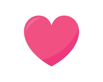 Hand Drawn Cute Pink Heart SVG Valentines Day Love Logo Doodle Illustration Vector Cut files for Cricut Digital Download Silhouette PNG JPG