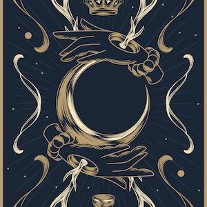 Tarot Mobile Wallpaper: Mystic iPhone Clipart SVG PNG JPG (Digital Download)