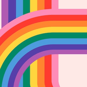 LGTBQIAP+ Arcoíris FONDO SVG lgbt Lesbiana Gay Bi Trans Orgullo Clipart Silueta Archivos Svg para Cricut Descarga digital Vector png jpg ai