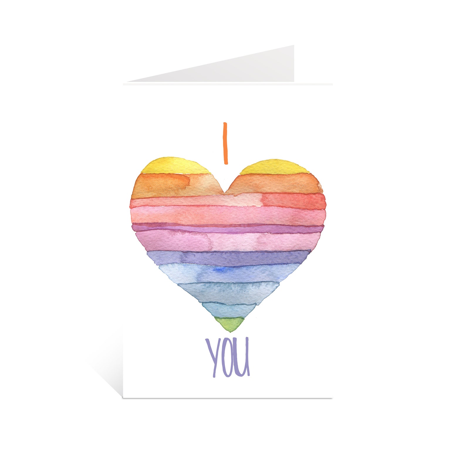 Printable I Love You Card Image
