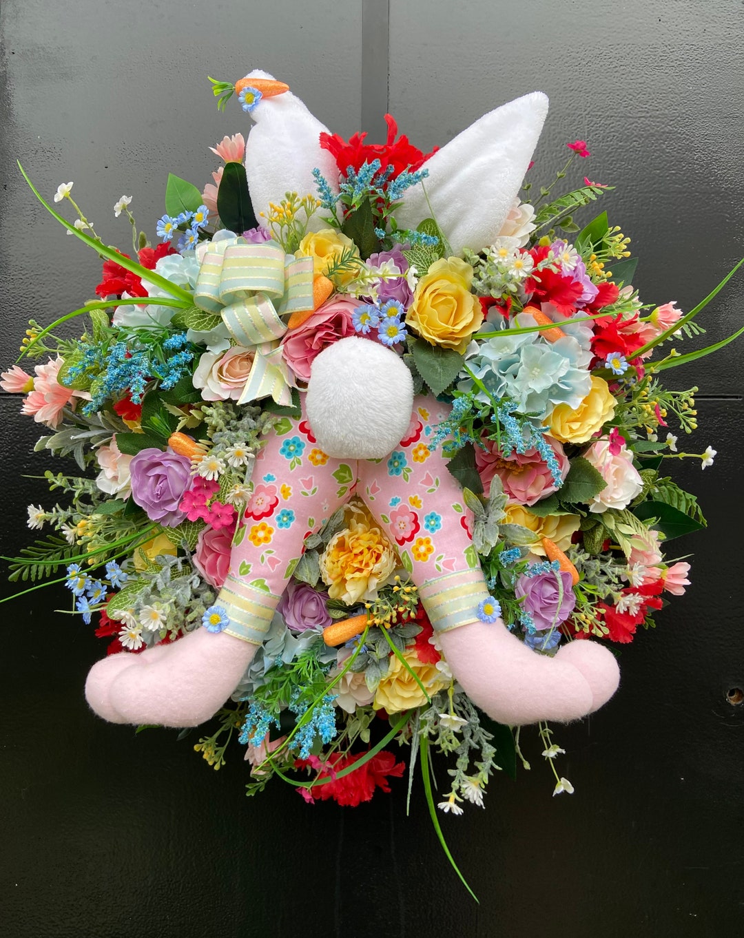 Easter Bunny Bottom Wreath - Etsy