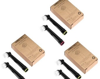 Recycelbarer Bürstenkopf (weiche Borsten) (6 Zählungen) - Kompatibel mit der führenden Marke - Erwachsenengröße, Für empfindliches Zahnfleisch und Zähne, BPA-frei