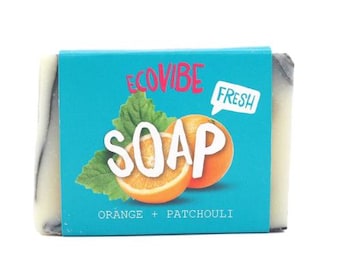 Orange and Patchouli Natural Soap Bar - (100g)