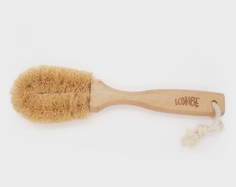 Coconut Dish Brush with Wooden Handle