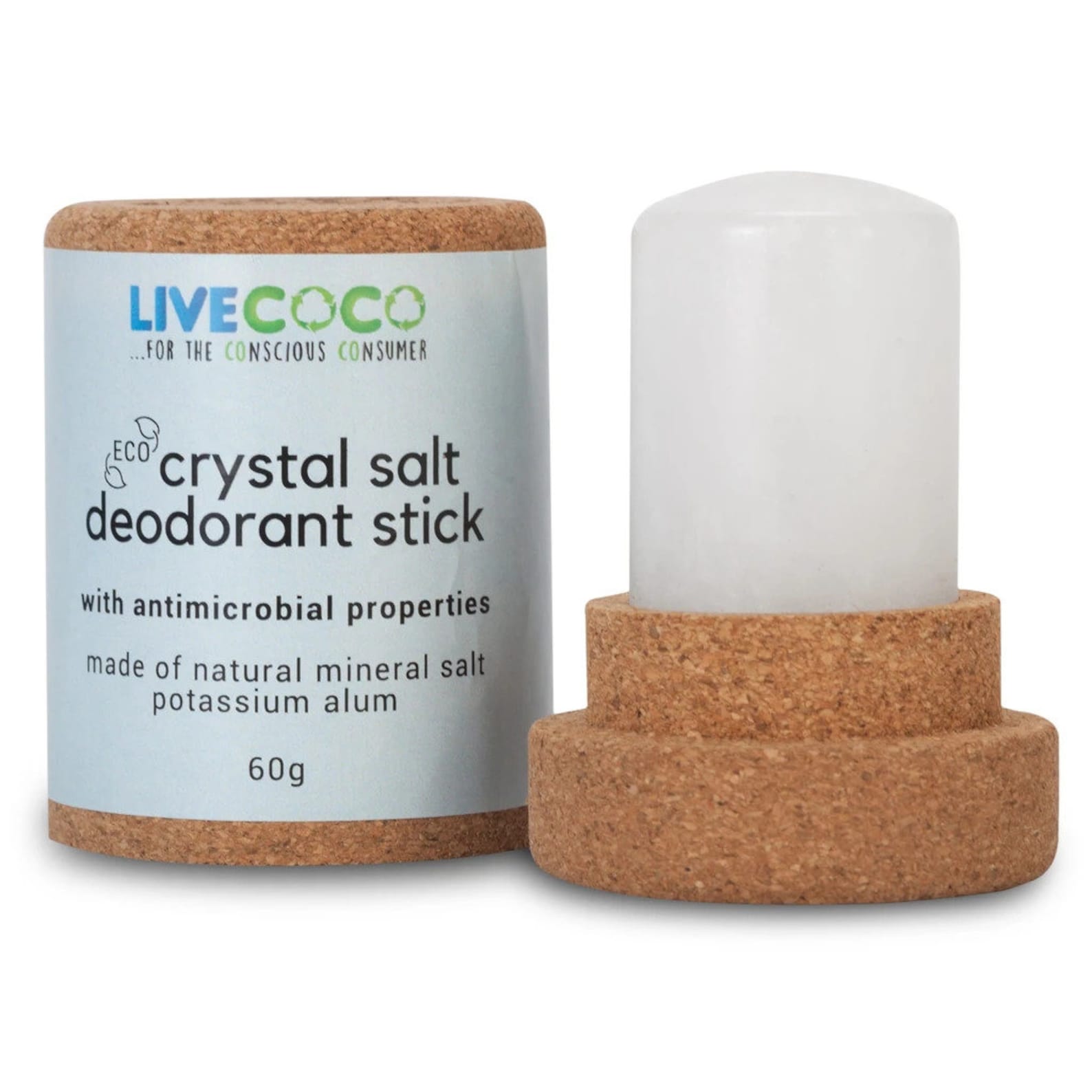 Crystal Salt Deodorant Natural Deodorant Vegan Friendly Etsy