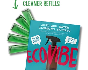 Kitchen Cleaner Refills- Coconut & Lime Scent - Cleaning Refill Sachets - Pack of 5