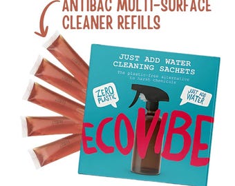 Multi-Surface Cleaner Refills- Rhubarb & Vanilla Scent - Cleaning Refill Sachets - Pack of 5