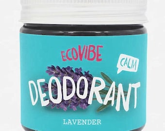 Natural Deodorant Balm (60g with Essential Oils) - Lavender - Handmade in Devon - Vegan - Cruelty-Free - Plastic-Free