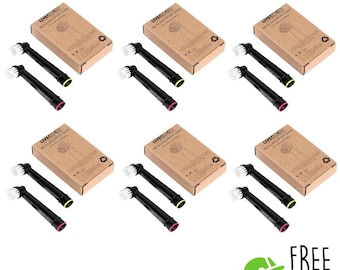 Recycelbare Bürstenköpfe - Oral-B-kompatibel, Bürstenkopf, Zahnpflege, recycelbare Bürstenköpfe, hochwertige Zahnbürste, natürliche Mundpflege