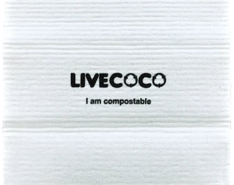 Kompostierbare Reinigungstücher aus Holzpulpe, 3 Stück pro Packung, hergestellt aus Holzschliff, Allzweckreinigungskraft, Plastikfrei, 17 x 19 cm