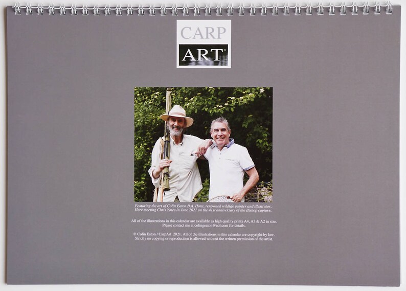 Carpart Classic Carp 2022 Calendar Etsy