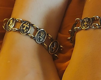 Egyptian Artisans - Ancient Egyptian Link Bracelet (Kings and Queens)
