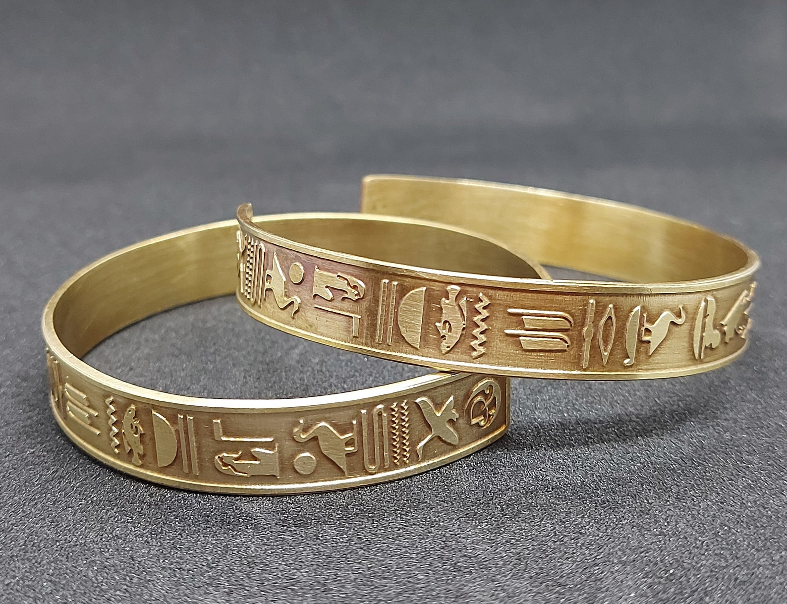Egyptian Artisans Unisex Bracelets with Ancient Writings Etsy