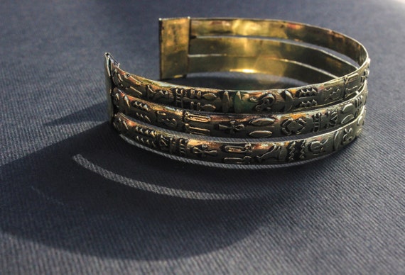 18K Gold Ankh key and Ancient Egypt's Kings bracelet |nilestone.com