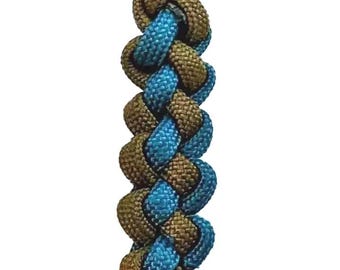 Custom Two Color Zipper Sinnet Keychain - Handcrafted Personalized Key Accessory