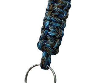 Cobra Stitch Paracord Keychain (Durable 550 Cord, Custom Colors)