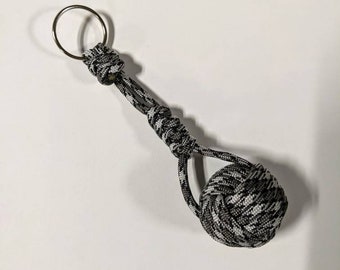 Custom Monkey Fist Paracord Keychain - Snake Knot Design